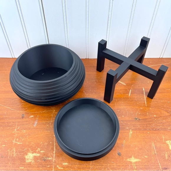 Indoor Planter Pot, The Frons Planter Pot, Drip Tray and Stand - Picture 9 of 11